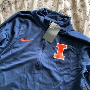 ILLINI Nike DriFit Quarter Zip